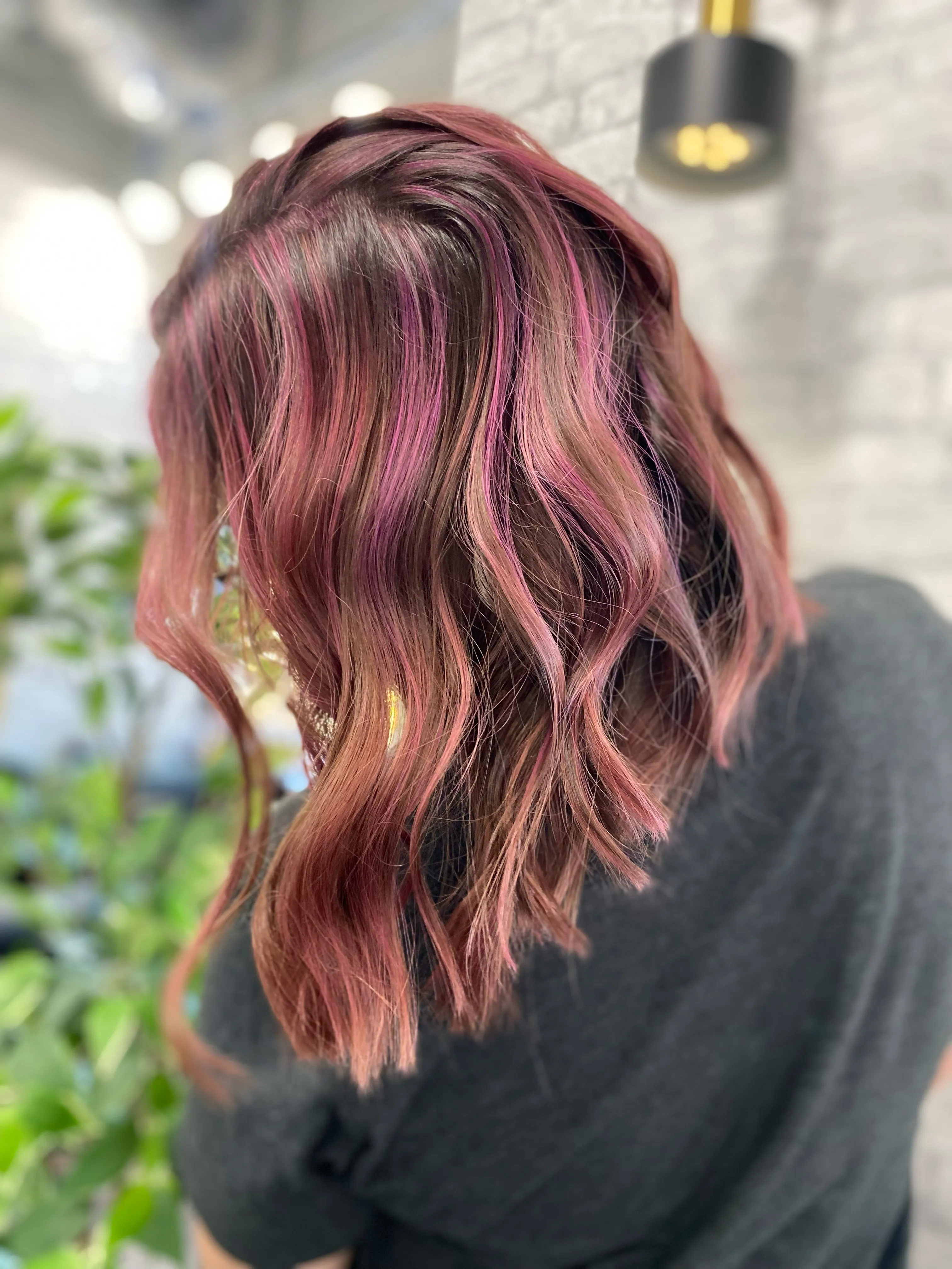 Pink Highlights Long Back